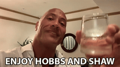 Man Holding Water Glass Enjoy Hobbs And Shaw GIF