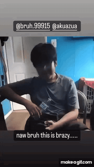 Man Holding Water Saying Naw Bruh This Is Brazy GIF