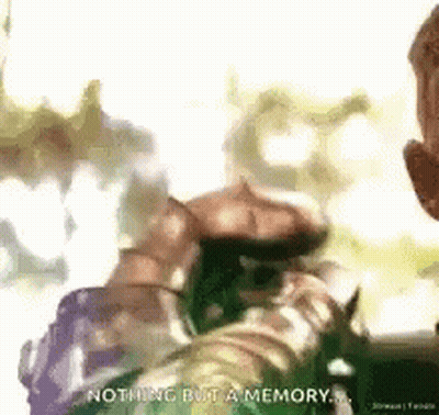 Man Holding Water Saying Nothing But A Memory GIF