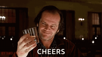 Man Holding Whiskey Cheers GIF