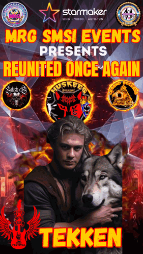 Man Holding Wolf On Reunited Once Again Poster GIF