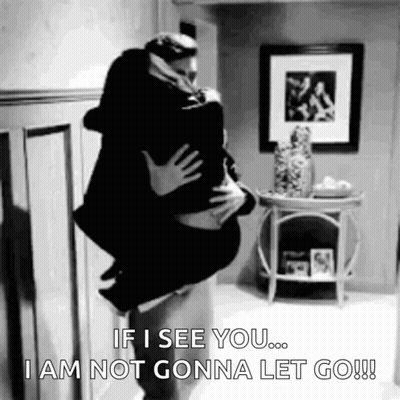 Man Holding Woman And Saying I Won't Let Go GIF