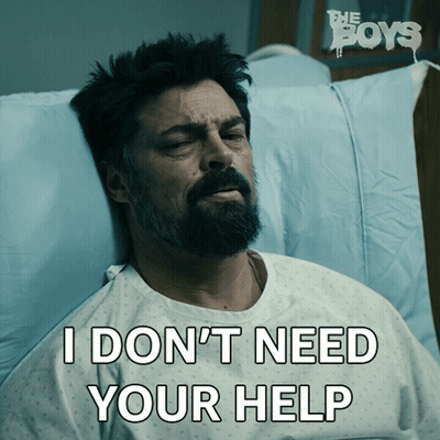 Man Hospital Bed I Don't Need Your Help GIF