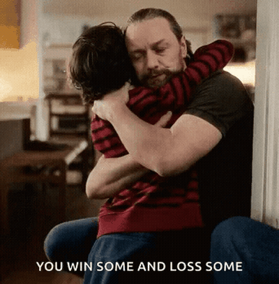 Man Hugging Boy Saying You Win Some And Lose Some GIF