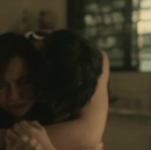 Man Hugging Crying Woman GIF