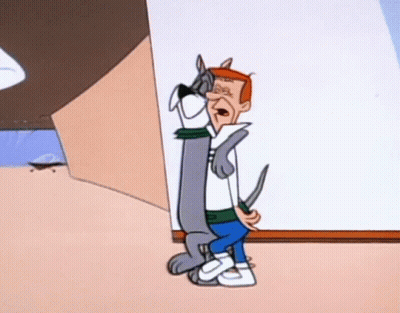 Man Hugging Dog With Green Collar GIF