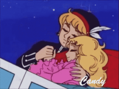 Man Hugging Girl With Candy GIF