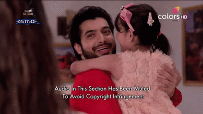 Man Hugging Little Girl With Audio Muted GIF