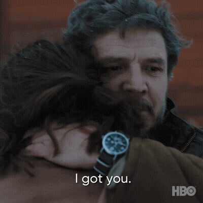 Man Hugging Woman Saying I Got You GIF