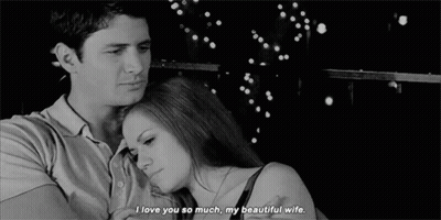 Man Hugging Woman Saying I Love You Wife GIF
