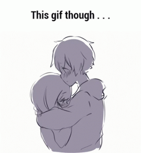 Man Hugging Woman with This Gif Though