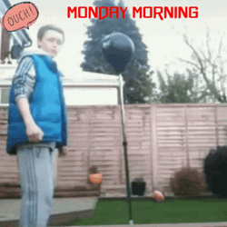 Man Hurting Himself Funny Monday Morning Feels GIF