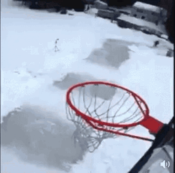 Man Ice Skating Dunk GIF