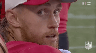 Man In 49Ers Jersey On Field GIF