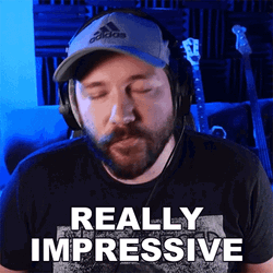 Man In Addidas Cup Really Impressive GIF