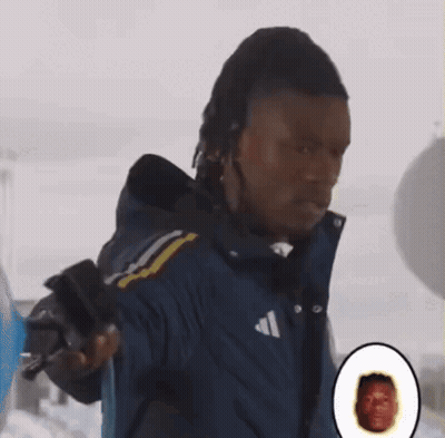 Man In Adidas Jacket Holding Gun GIF