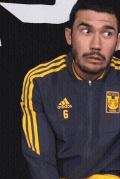 Man In Adidas Jacket Number 6 GIF