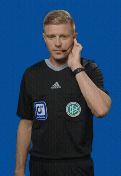 Man In Adidas Shirt Making Stop Gesture GIF
