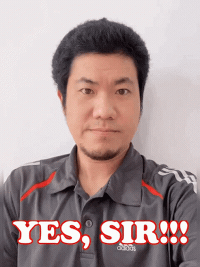 Man In Adidas Shirt Saying Yes Sir GIF
