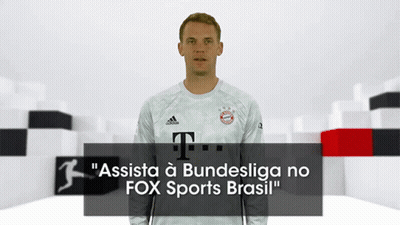 Man In Adidas Shirt With Fox Sports Brasil Logo GIF