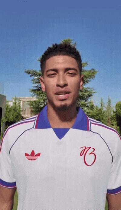 Man In Adidas Shirt With Letter B GIF
