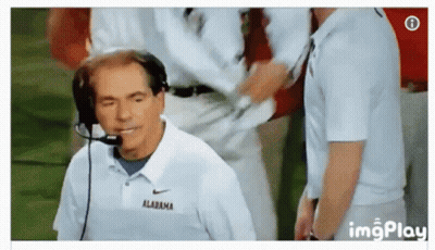 Man In Alabama Shirt Talking Into Microphone GIF