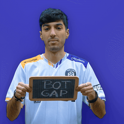 Man In Aldi Shirt With Bot Gap Chalkboard GIF