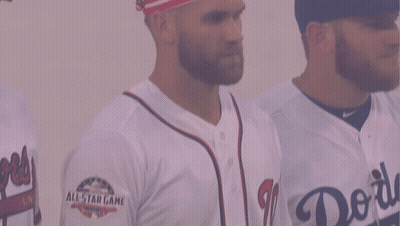 Man In All Star Game Jersey Beside Two Men GIF