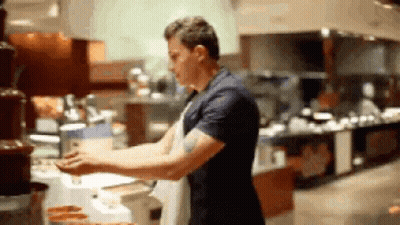 Man In Apron Kitchen GIF