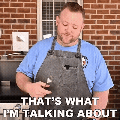 Man In Apron That's What I'm Talking About GIF