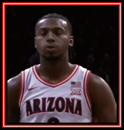 Man In Arizona Jersey Looking Left GIF