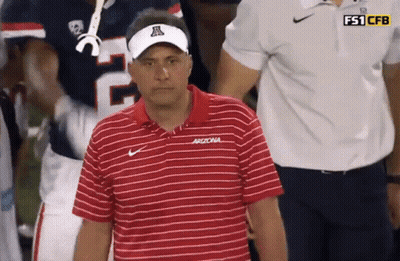 Man In Arizona Shirt And Visor GIF