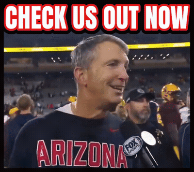 Man In Arizona Shirt Being Interviewed GIF