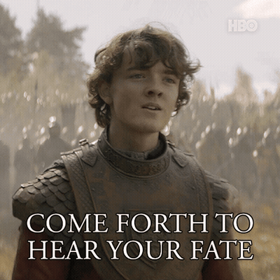 Man In Armor Come Forth To Hear Your Fate GIF