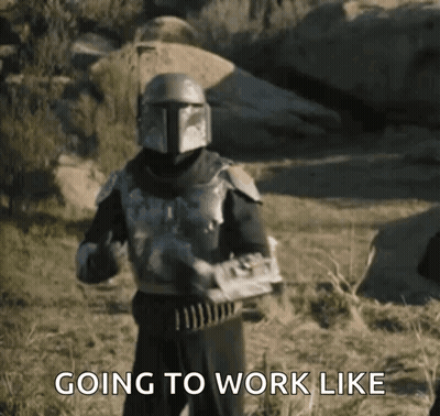 Man In Armor Going To Work Like GIF