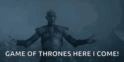 Man In Armor Says Game Of Thrones Here I Come GIF