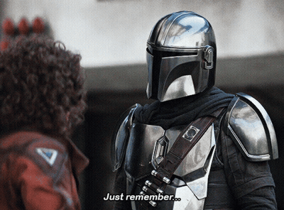 Man In Armor Says Remember GIF