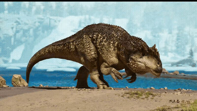 Man In Armor Standing On Sandy Beach GIF