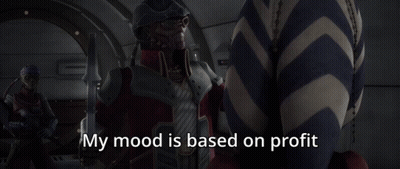 Man In Armor Talking Saying My Mood Is Based On Profit GIF