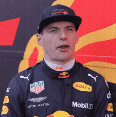 Man In Aston Martin Red Bull Hat GIF