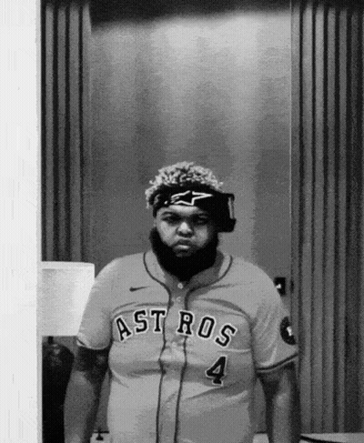 Man In Astros 4 Jersey GIF