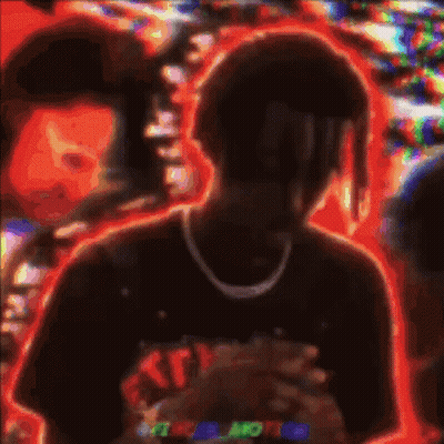 Man In Astroworld T-Shirt GIF