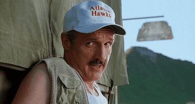 Man In Atlanta Hawks Hat GIF