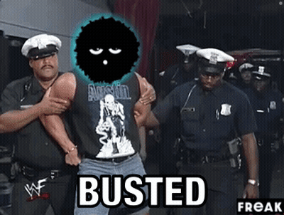 Man In Austin Shirt Busted By Police GIF