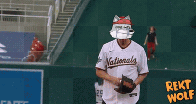 Man In B Only Shirt Talks To Another GIF