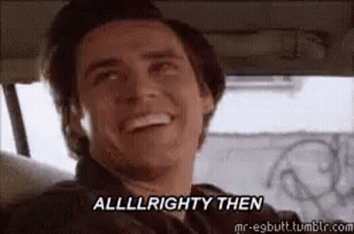 Man In Back Seat Saying Alllllrighty Then GIF