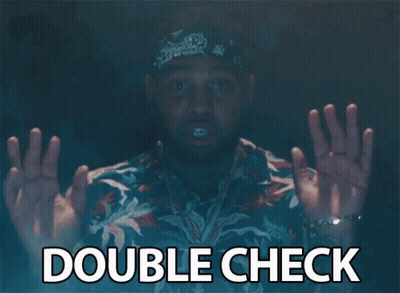 Man In Bandana And Hawaiian Shirt Says Double Check GIF