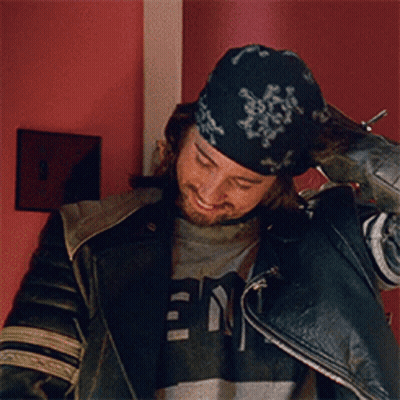 Man In Bandana And NY Shirt GIF