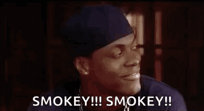 Man In Bandana Saying Smokey Smokey GIF