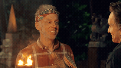 Man In Bandanna Saying Survivor Smiles GIF